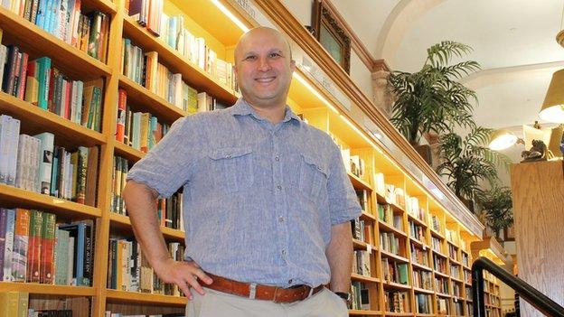 Boulder Book Store general manager Arsen Kashkashian