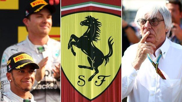 Nico Rosberg, Lewis Hamilton, Ferrari & Bernie Ecclestone