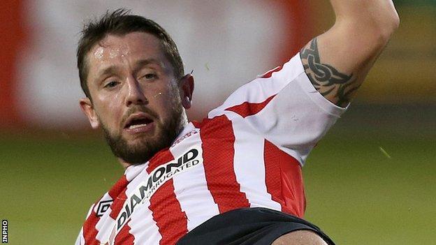 Rory Patterson scored a penalty for Derry City