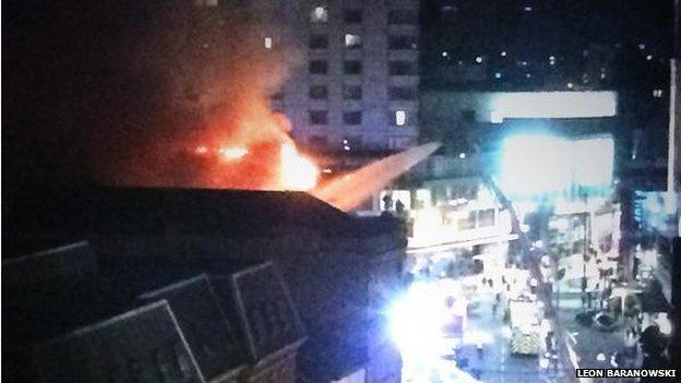 Fire at former Majestyk nightclub