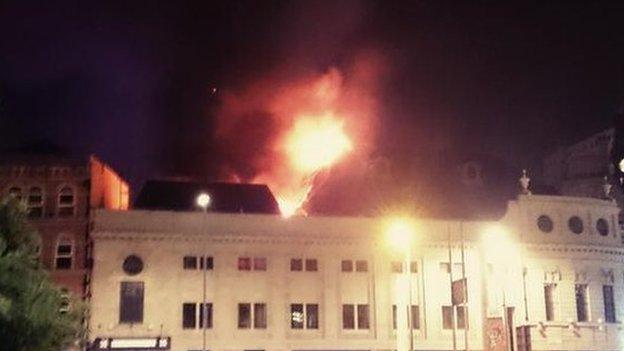 Fire at former Majestyk nightclub