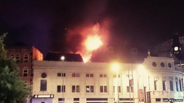 Fire at former Majestyk nightclub