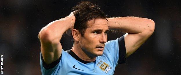 Manchester City midfielder Frank Lampard