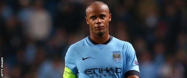 Manchester City captain Vincent Kompany