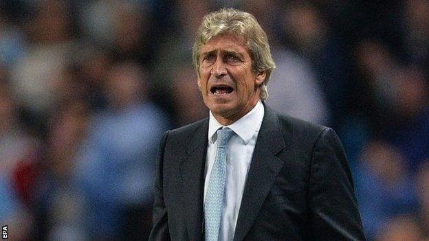 Manchester City manager Manuel Pellegrini