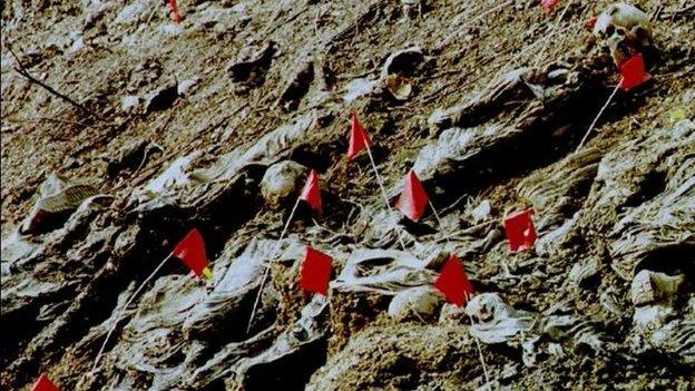 Mass grave of Srebrenica 11 July 2006 - no data on this pic