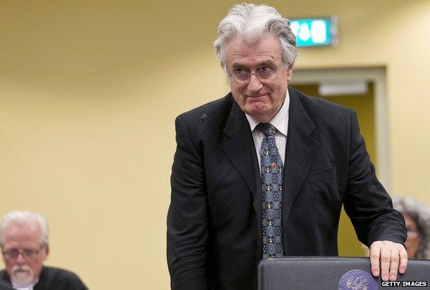 Radovan Karadzic at The Hague (July 2013)