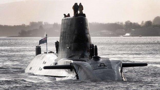 HMS Astute is based at Faslane