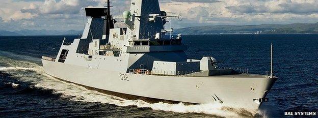 Type 45 Destroyer HMS Daring