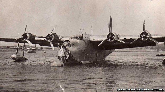 Sunderland in the sea