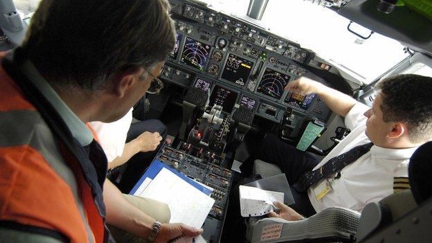 Boeing cockpit