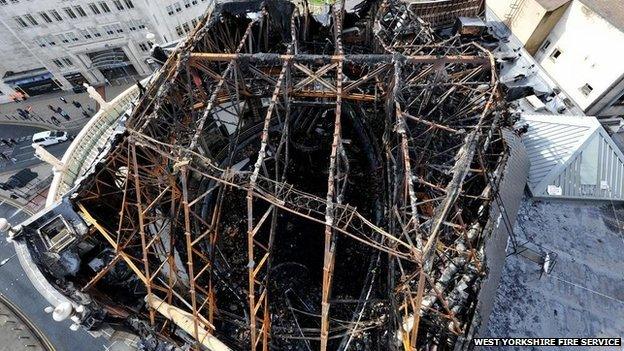 Damage to roof of Majestyk nightclub