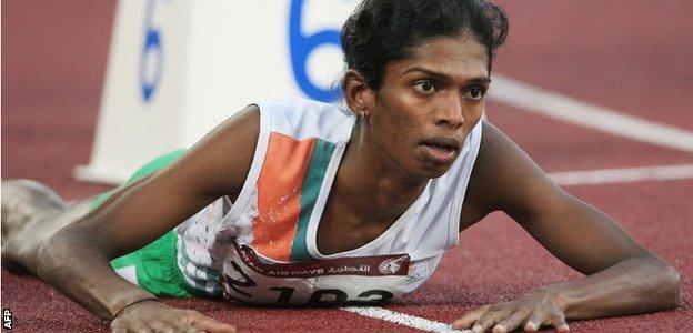 India's Santhi Soundarajan at the 2006 Asian Games