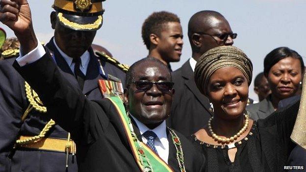 Robert and Grace Mugabe