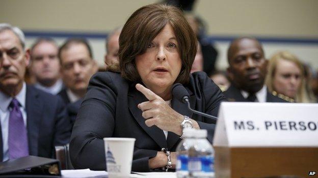 Secret Service Director Julia Pierson testifies on Capitol Hill in Washington 30 September 2014