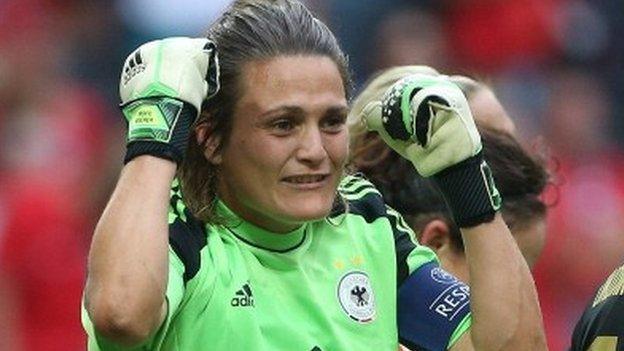 German goalkeeper Nadine Angerer