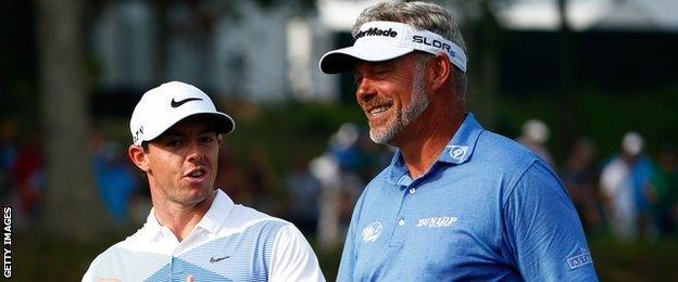 Rory McIlroy and Darren Clarke