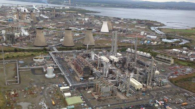 grangemouth from air