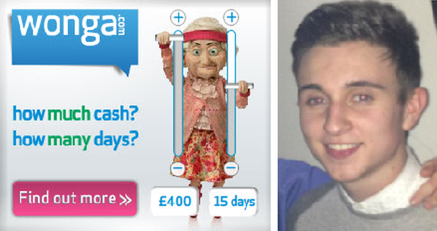 Elliott Gomme used Wonga's website to get his loan