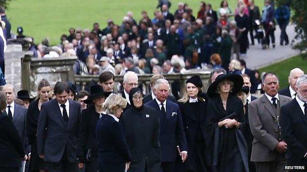 Dowager Duchess funeral cortege