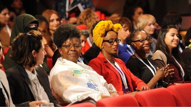 Delegates at the the 100 Women conference in October 2013