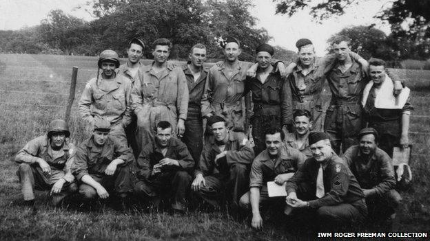 Charles Jackson and other American airmen, Rackheath, Norfolk