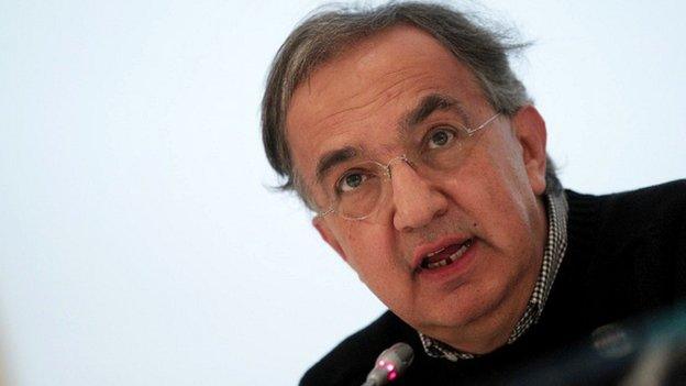 Fiat Chrysler Automobiles (FCA) Group Chief Executive Officer Sergio Marchionne speaks at a press conference at the end of Fiat's last shareholders general assembly at Lingotto in Turin, on August 1, 2014