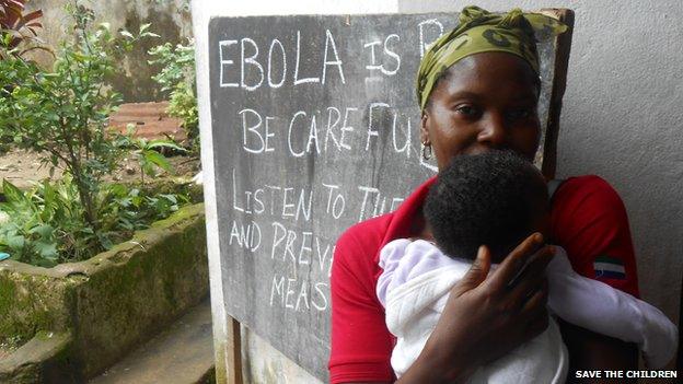 A woman with her baby in Sierra Leone