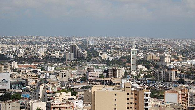 Wide view of Dakar