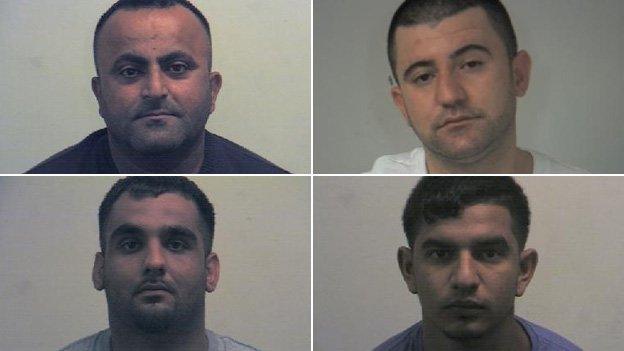 (Clockwise from left) Bekir Rasheed, Yaseen Amini, Mohammed Shapal and Shakeal Rehman