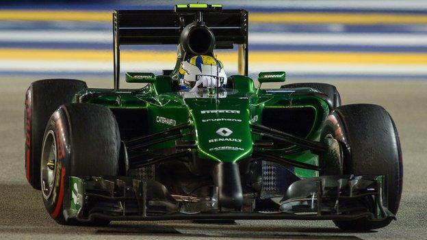 Caterham driver Marcus Ericsson of Sweden