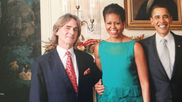 Paul Hill with President Obama and the First Lady