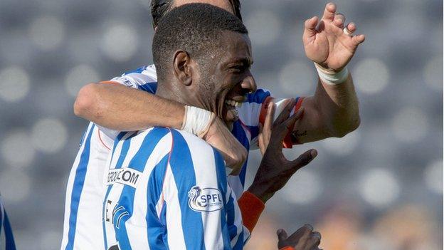 Englishman Tope Obadeyi has scored three times for Kilmarnock this season