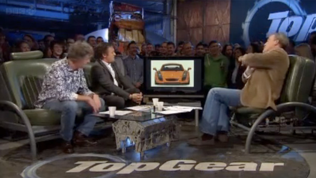 Top Gear presenters discussing a Mexican car