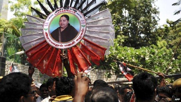 Ms Jayalalitha's supporters