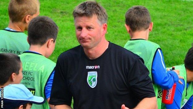 Guernsey FC manager Tony Vance