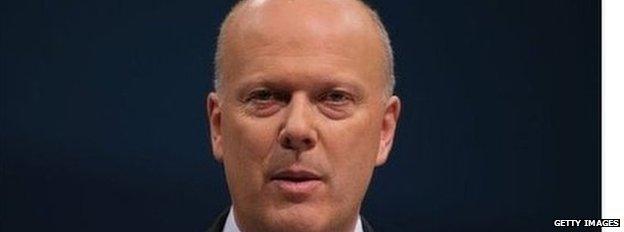 Justice Secretary Chris Grayling