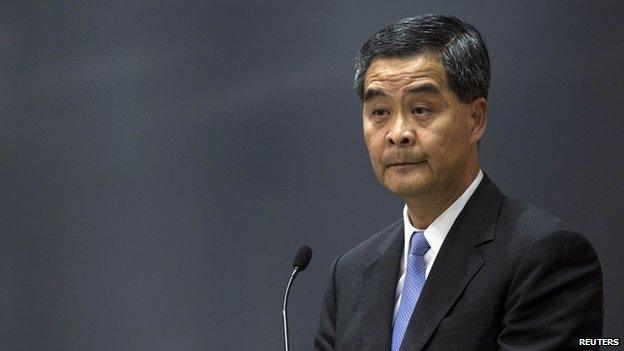 CY Leung when he first came to power in 2012