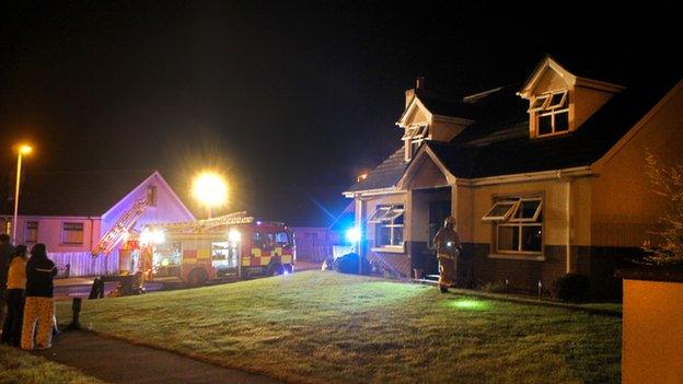 The Northern Ireland Fire and Rescue Service was called to Padraig McShane's house in Ballycastle overnight