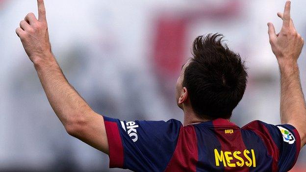 Barcelona's Lionel Messi