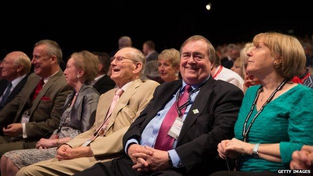 Lord Prescott in the crowd at the Labour Party Conference