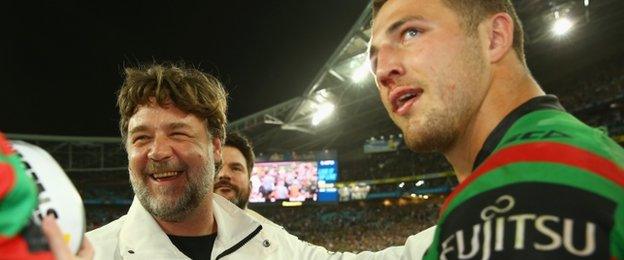 Russell Crowe and Sam Burgess