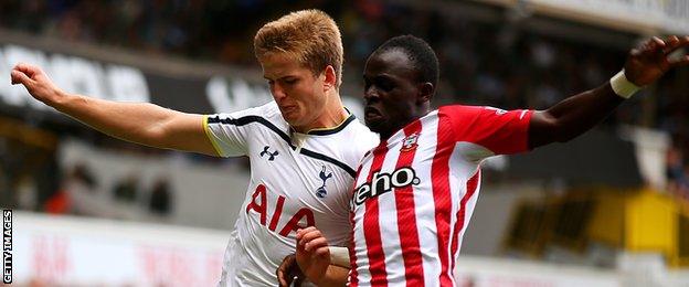 Tottenham defender Eric Dier (left) and Southampton forward Sadio Mane