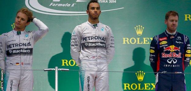 Japan Grand Prix Podium