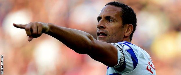 QPR defender Rio Ferdinand