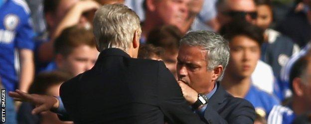 Arsene Wenger and Jose Mourinho