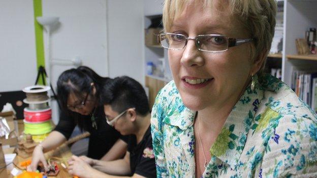 Carrie Gracie meets a group of young start-up innovators in Shenzhen