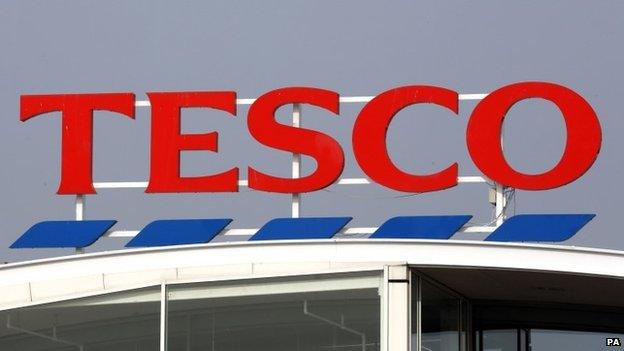 Tesco sign