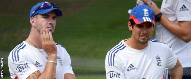 Kevin Pietersen and Alastair Cook