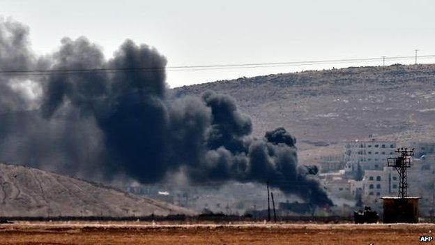 Smoke over Kobane, 6 Oct